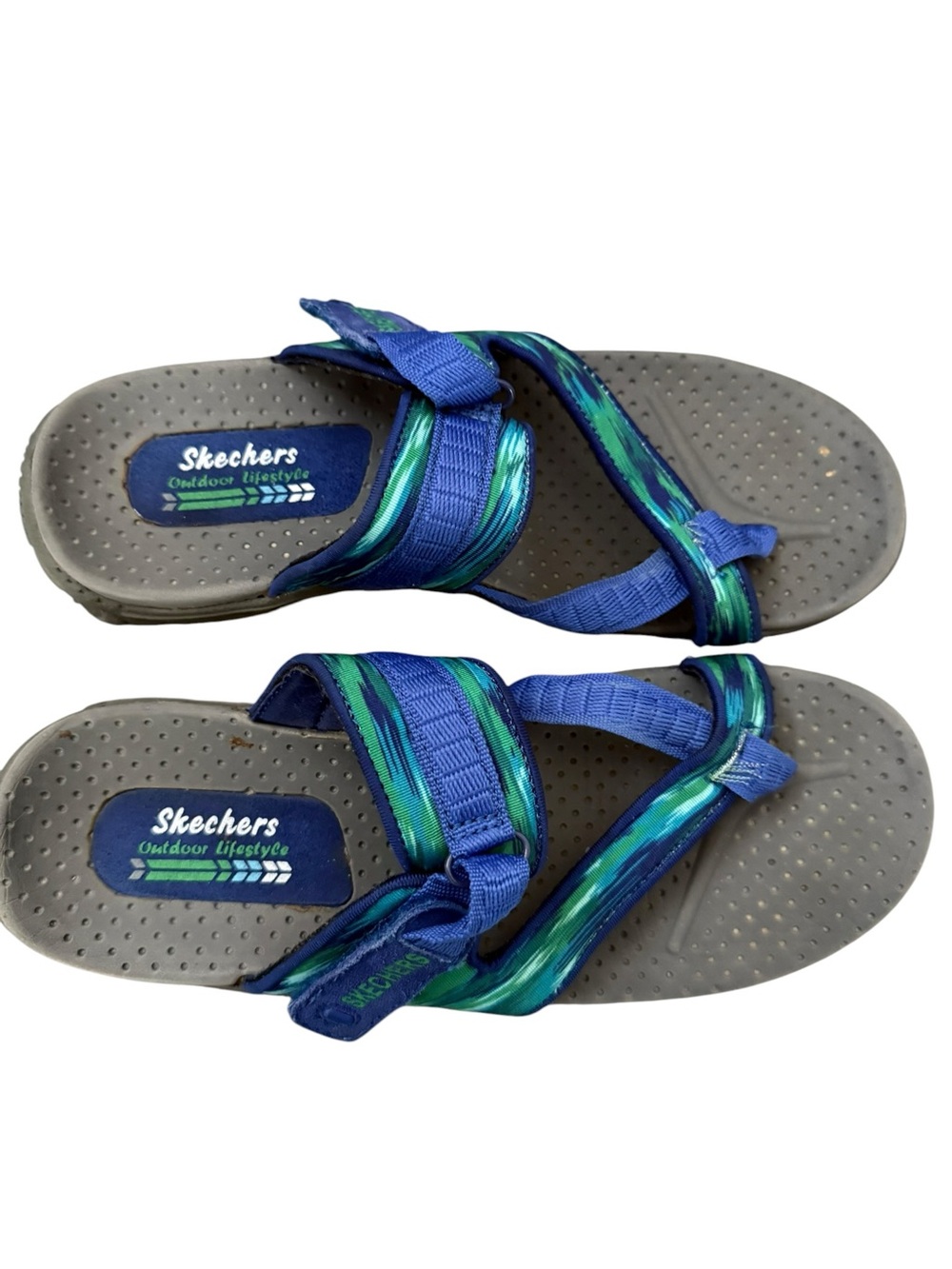 Skechers Women’s Reggae Brush Strokes Slip on Thong Slides. Size 8. - Picture 5 of 8